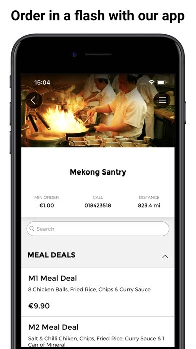 Emulate iPhone app Mekong Santry Takeaway using MyAndroid