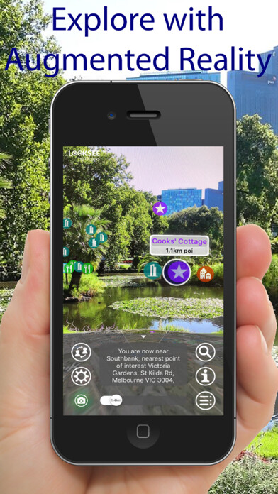 Emulate iPhone app Melbourne Looksee AR using MyAndroid