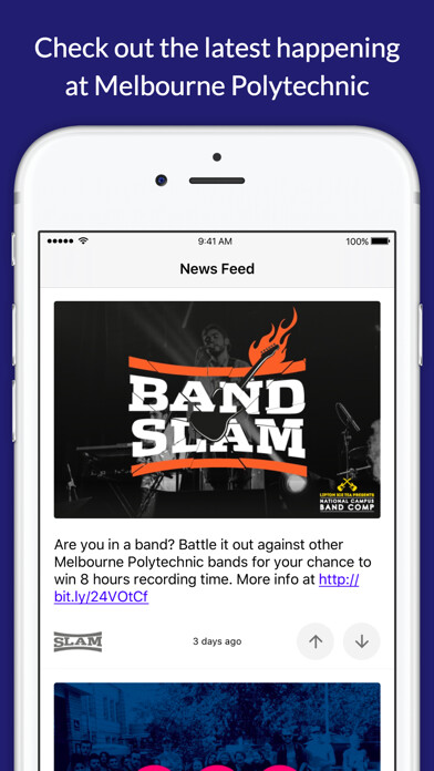Emulate iPhone app Melbourne Polytechnic using MyAndroid