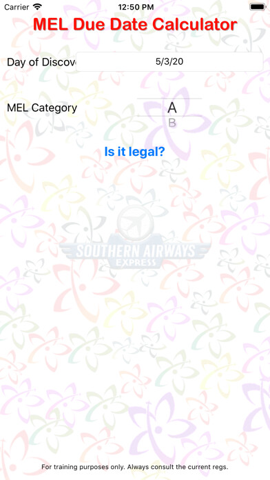 Emulate iPhone app MEL Due Date using MyAndroid