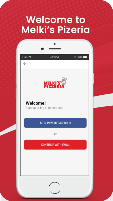 Emulate iPhone app Melkis Pizzeria using MyAndroid