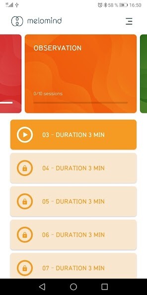 Emulate Android APK melomind - Brain-training solution for relaxation