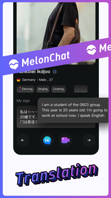 Emulate iPhone app MelonChat:  Live Video Chat using MyAndroid