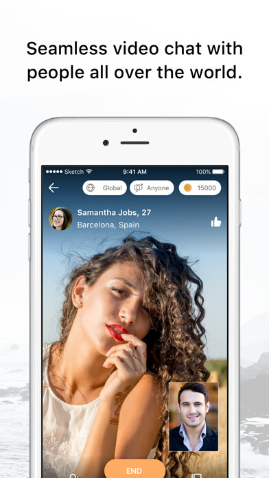 Emulate iPhone app Melon - Meet new people using MyAndroid