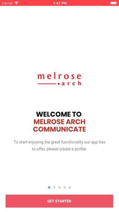 Emulate iPhone app Melrose Arch Communicate using MyAndroid
