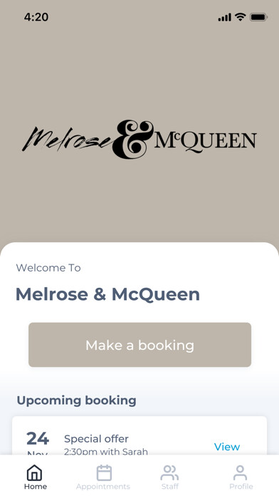 Emulate iPhone app Melrose & McQueen using MyAndroid Emulate iPhone app Melrose & McQueen using MyAndroid