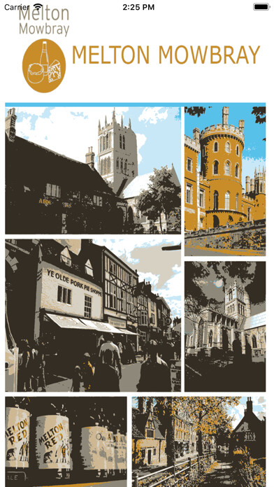 Emulate iPhone app Melton Mowbray Town Guide using MyAndroid
