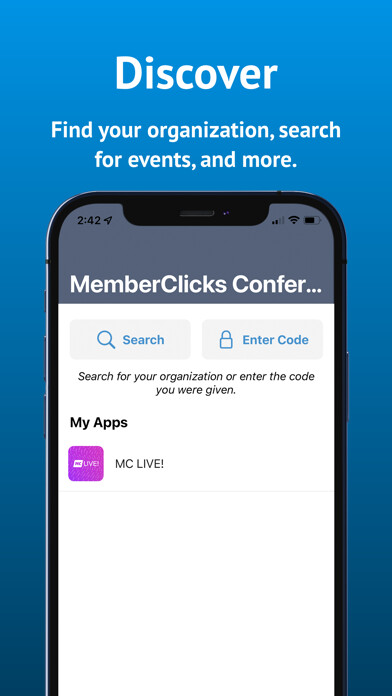 Emulate iPhone app MemberClicks Conference App using MyAndroid