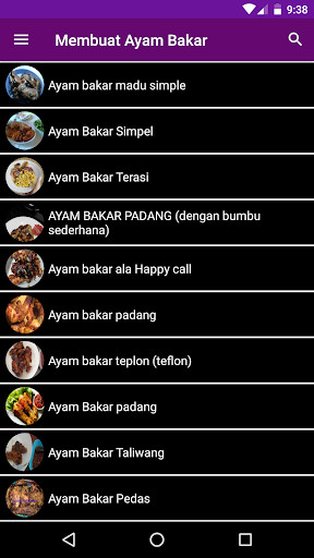 Run android online APK Membuat Ayam Bakar from MyAndroid or emulate Membuat Ayam Bakar using MyAndroid