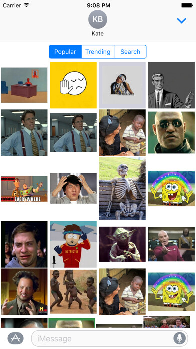 Emulate iPhone app Meme Generator for iMessage using MyAndroid Emulate iPhone app Meme Generator for iMessage using MyAndroid