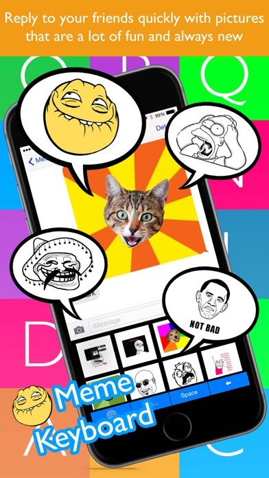 Emulate iPhone app Meme Keyboard Pro using MyAndroid