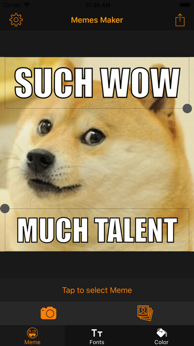Emulate iPhone app Memes Maker Pro using MyAndroid Emulate iPhone app Memes Maker Pro using MyAndroid