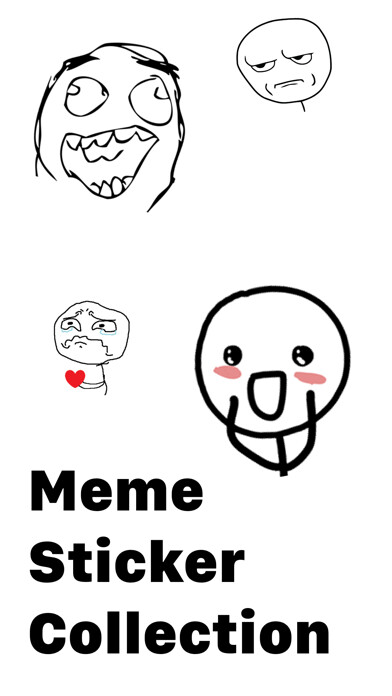 Emulate iPhone app Meme Sticker Collection using MyAndroid