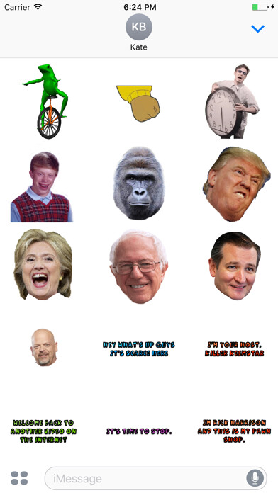 Emulate iPhone app MemeStickers - Stickers for Memes using MyAndroid Emulate iPhone app MemeStickers - Stickers for Memes using MyAndroid