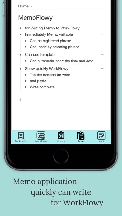 Emulate iPhone app MemoFlowy using MyAndroid