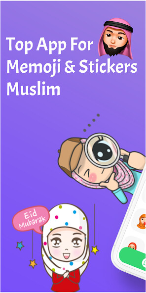 Run android online APK Memoji and stickers Muslim from MyAndroid or emulate Memoji and stickers Muslim using MyAndroid