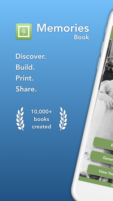Emulate iPhone app Memories Book Family History using MyAndroid