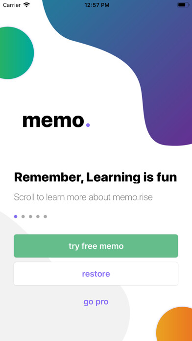 Emulate iPhone app memo.rise using MyAndroid