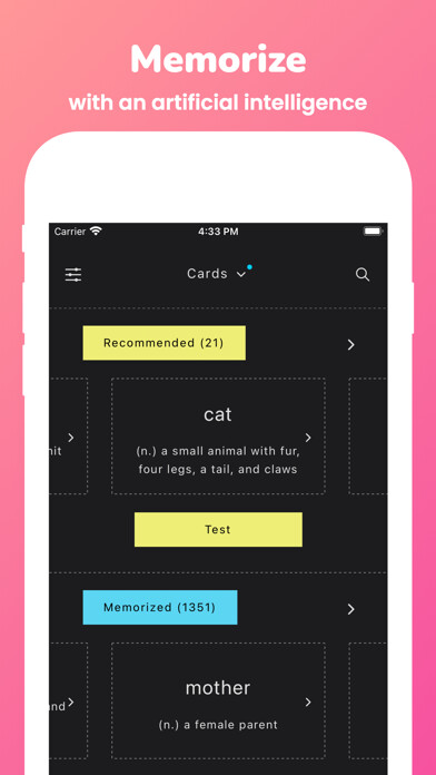 Emulate iPhone app Memorize: CSAT Vocabulary using MyAndroid Emulate iPhone app Memorize: CSAT Vocabulary using MyAndroid