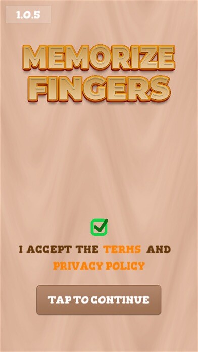 Emulate iPhone app Memorize Fingers using MyAndroid