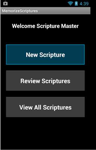 Emulate Android APK Memorize Scriptures