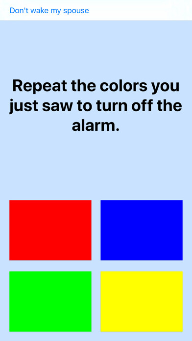 Emulate iPhone app Memory Alarm Clock using MyAndroid