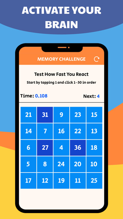 Emulate iPhone app Memory Challenge: From 1 to 50 using MyAndroid Emulate iPhone app Memory Challenge: From 1 to 50 using MyAndroid