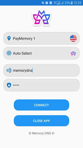 Run android online APK Memory DNS from MyAndroid or emulate Memory DNS using MyAndroid