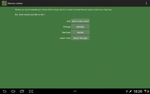 Run android online APK Memory for Letters from MyAndroid or emulate Memory for Letters using MyAndroid