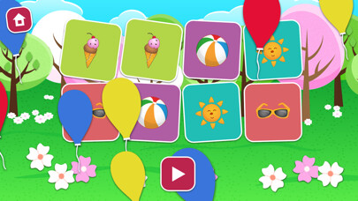 Emulate iPhone app Memory Game - 2-4 year using MyAndroid