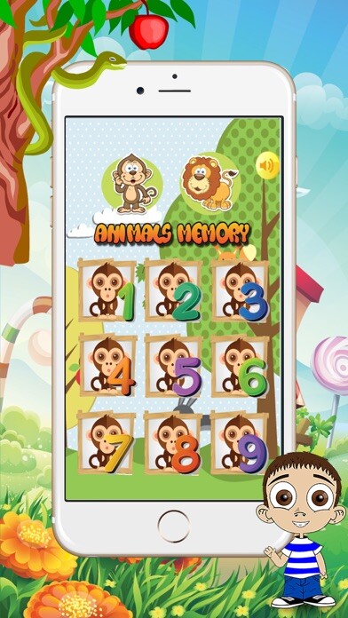 Emulate iPhone app Memory Game For Kids & Adults - Animals Cool using MyAndroid