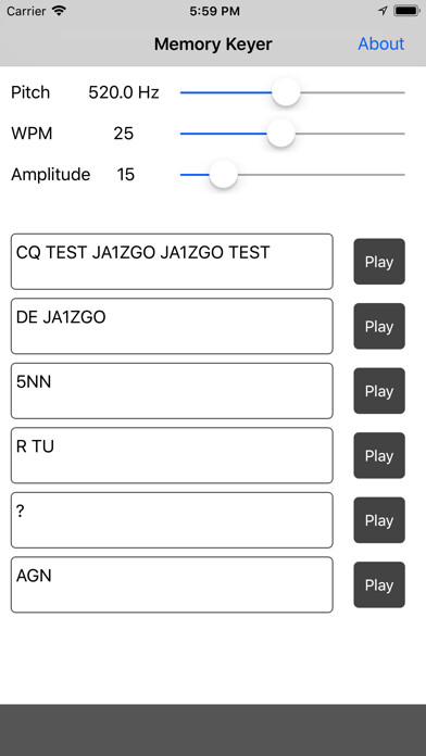 Emulate iPhone app Memory Keyer using MyAndroid