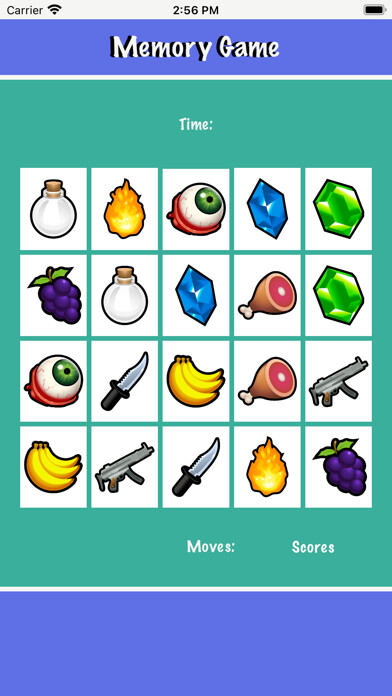 Emulate iPhone app Memory Match Game - Find Pairs using MyAndroid Emulate iPhone app Memory Match Game - Find Pairs using MyAndroid