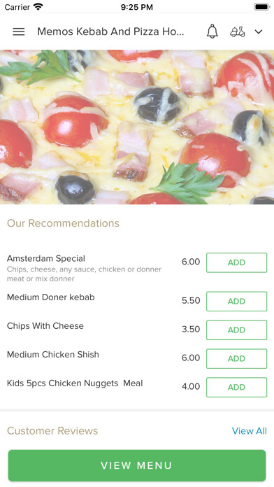 Emulate iPhone app Memos Kebab And Pizza House using MyAndroid Emulate iPhone app Memos Kebab And Pizza House using MyAndroid