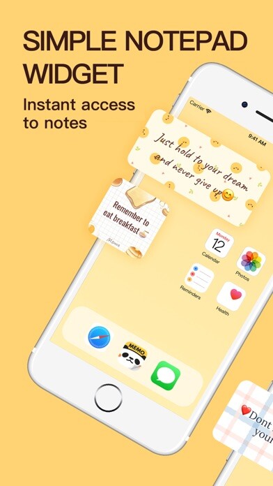 Emulate iPhone app Memo Widget: Sticky Notes App using MyAndroid Emulate iPhone app Memo Widget: Sticky Notes App using MyAndroid