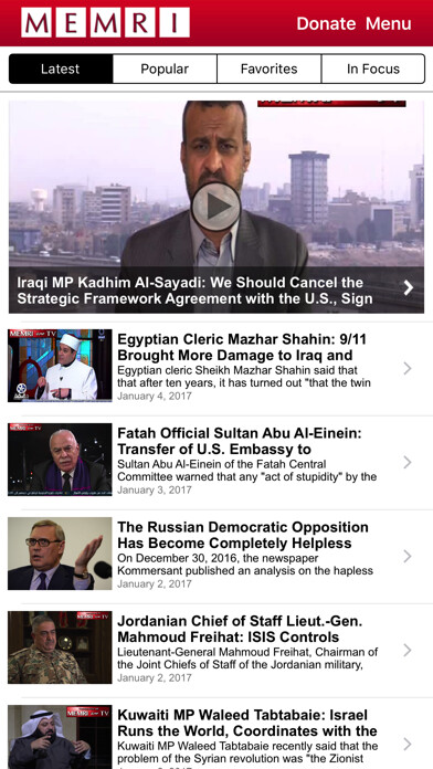 Emulate iPhone app MEMRI - The Middle East Media Research Institute using MyAndroid Emulate iPhone app MEMRI - The Middle East Media Research Institute using MyAndroid