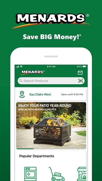 Emulate iPhone app Menards® using MyAndroid