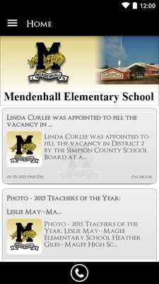 Emulate Android APK Mendenhall Elementary School