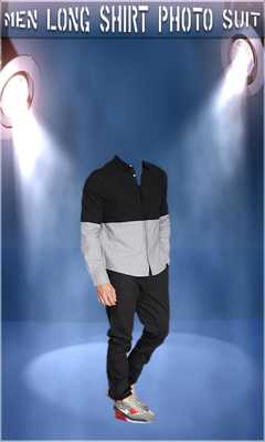 Emulate Android APK Men Long Shirt Photo Suit