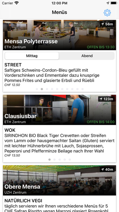Emulate iPhone app Mensa ETH Zürich / UZH using MyAndroid Emulate iPhone app Mensa ETH Zürich / UZH using MyAndroid