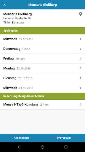 Run android online APK Mensa Konstanz from MyAndroid or emulate Mensa Konstanz using MyAndroid Run android online APK Mensa Konstanz from MyAndroid or emulate Mensa Konstanz using MyAndroid