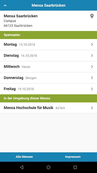 Run android online APK Mensa Saarbrücken from MyAndroid or emulate Mensa Saarbrücken using MyAndroid Run android online APK Mensa Saarbrücken from MyAndroid or emulate Mensa Saarbrücken using MyAndroid