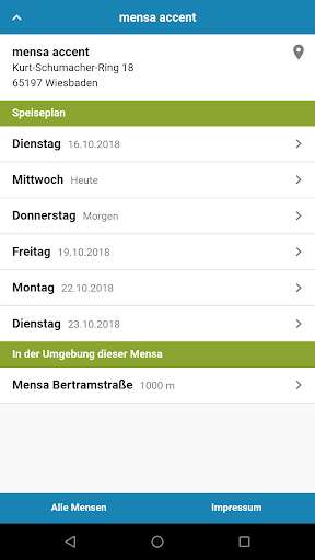Run android online APK Mensa Wiesbaden from MyAndroid or emulate Mensa Wiesbaden using MyAndroid