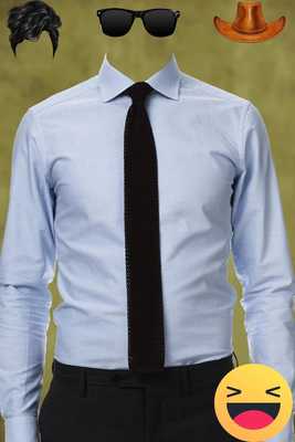 Emulate Android APK Men Shirt With Tie Photo Suit Maker