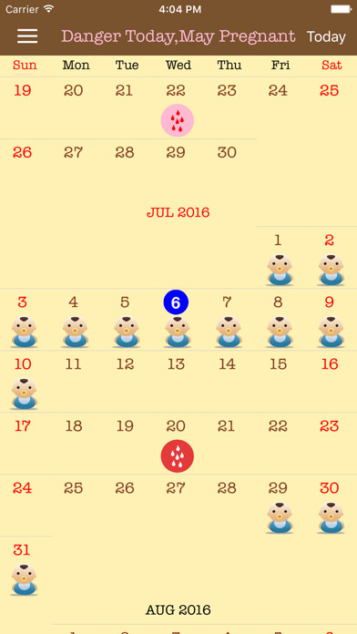 Emulate iPhone app Menstrual Period Calculate using MyAndroid Emulate iPhone app Menstrual Period Calculate using MyAndroid