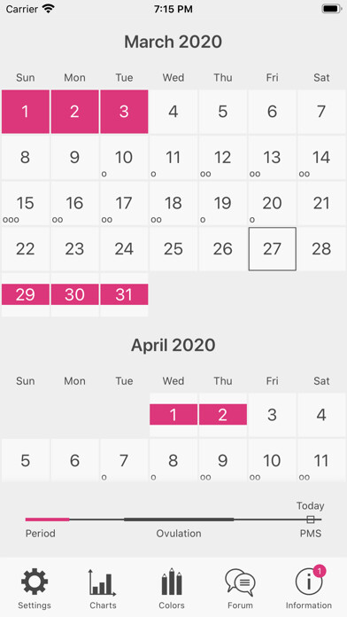 Emulate iPhone app Menstrual Period Tracker using MyAndroid Emulate iPhone app Menstrual Period Tracker using MyAndroid