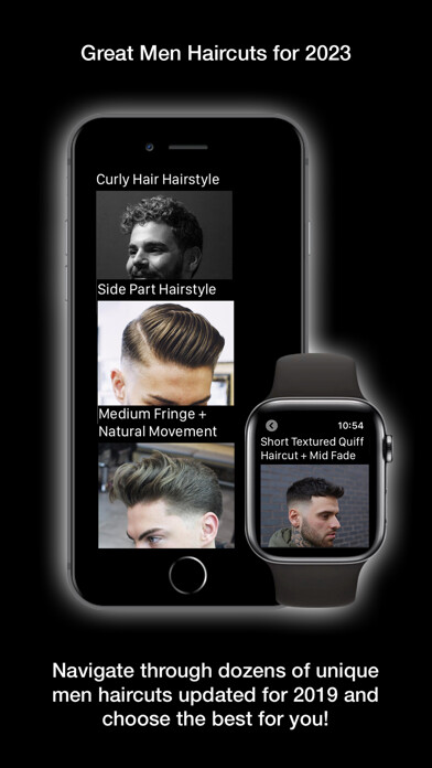 Emulate iPhone app Men Styles: Haircuts for 2023 using MyAndroid