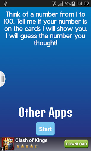 Emulate Android APK Mentalism: Guess the Number Emulate Android APK Mentalism: Guess the Number