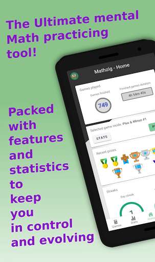 Run android online APK Mental Math Mathzig: Quiz, Tricks & Test Tap Math from MyAndroid or emulate Mental Math Mathzig: Quiz, Tricks & Test Tap Math using MyAndroid