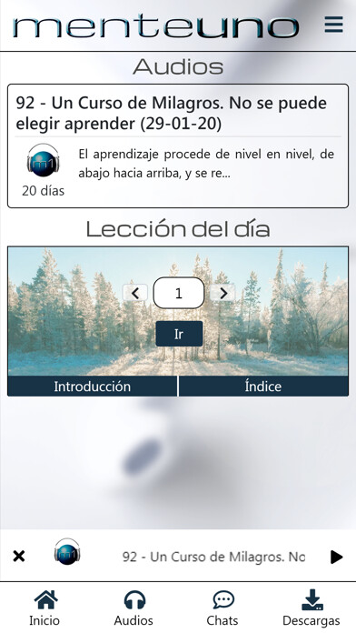 Emulate iPhone app Mente Uno using MyAndroid